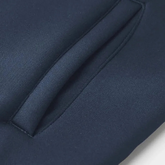 Royal Blue Mens Thermal Hoodie - Picture 5 of 7